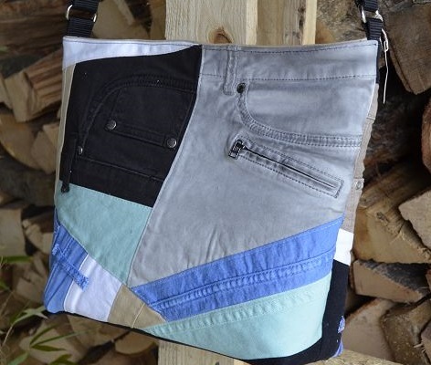 Jeans-Crossbag bunt